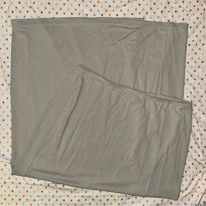 NY&Co Light Grey Stretch Skirt - XL Elastic Waist Casual Minimalist